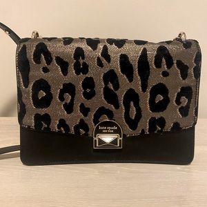 Kate Spade Leopard and Black Shoulder Bag